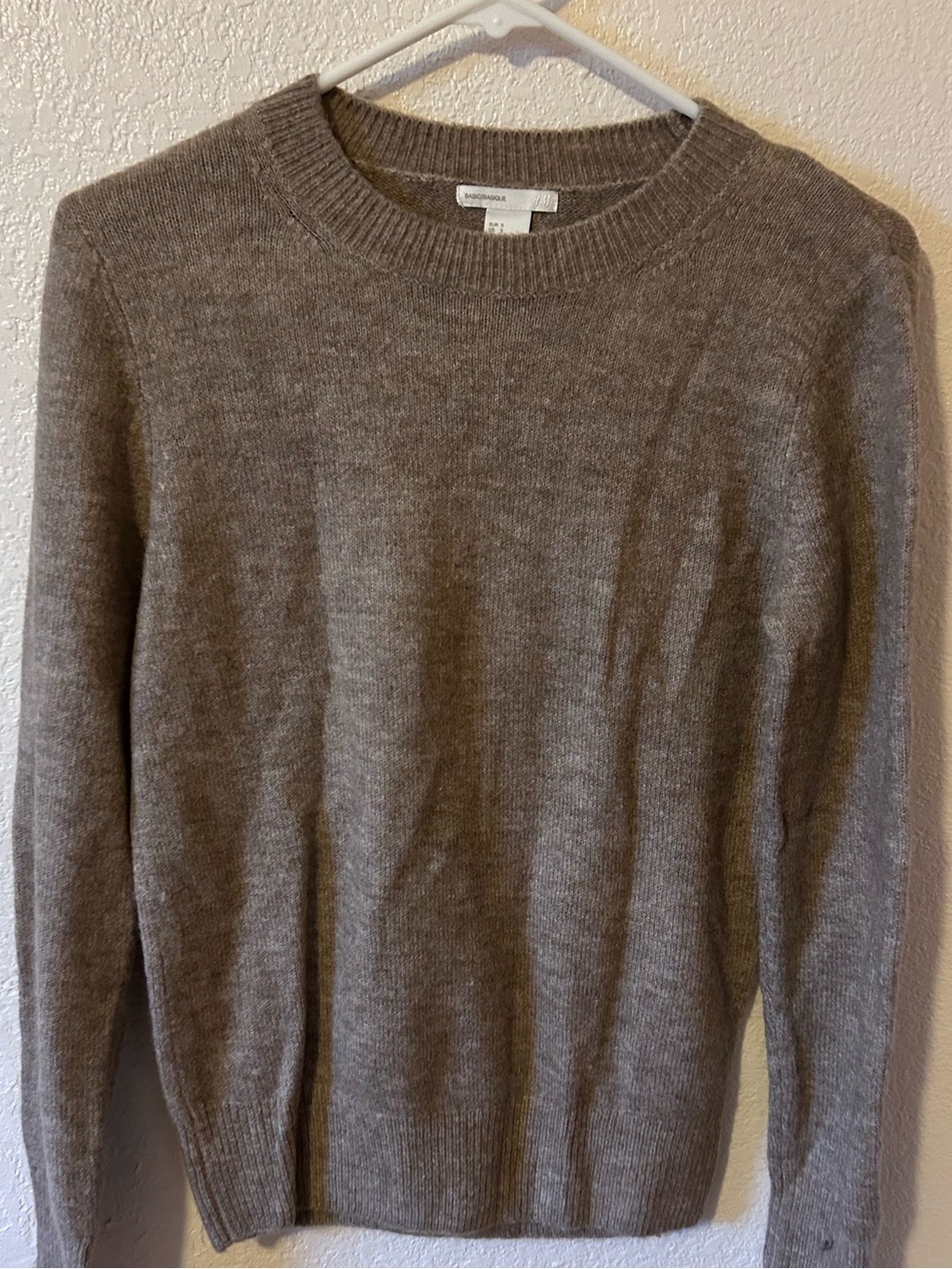 H&M Women's Crewneck Sweater in Heather Brown